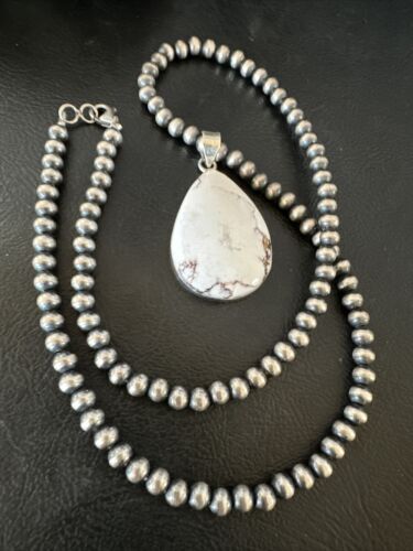 Navajo Wild Horse Necklace Pendant | Sterling Silver | Authentic Native American Handmade | 15732