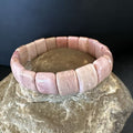 Navajo Pink Rhodochrosite Stretch Bracelet | Authentic Native American Handmade | 16977