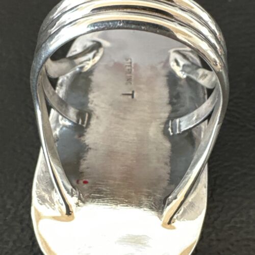 Navajo Blue Turquoise #8 Ring | Sterling Silver | Sz 10.5 | Authentic Native American Handmade | 16476
