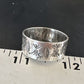 Men's Wide Band Thumb Ring | Navajo Stamped Sterling Silver | Sz 14 | Authentic Native American Handmade | 15127