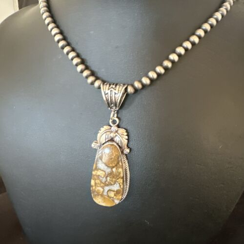 Navajo Wild Horse Necklace Pendant | Sterling Silver | Authentic Native American Handmade | 16983