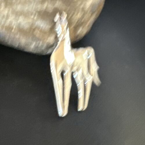 Navajo Horse Pendant Necklace | Sterling Silver | 2.25" | Authentic Native American Handmade | 15172
