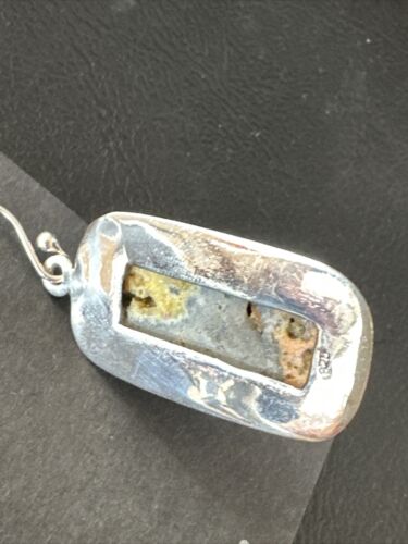 Navajo Bumblebee Jasper Earrings | Sterling Silver | Authentic Native American Handmade | 15841