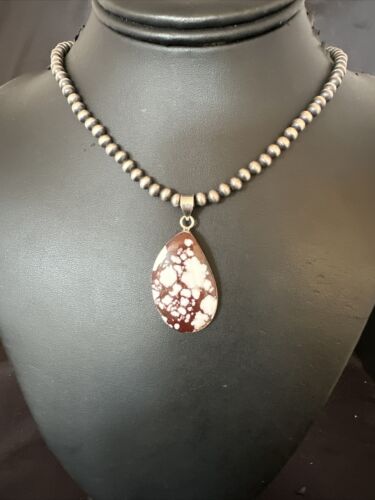 Navajo Wild Horse Necklace Pendant | Sterling Silver | Authentic Native American Handmade | 15733