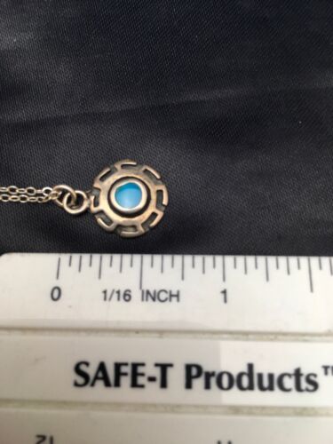 Navajo Blue Turquoise Inlay Pendant | Sterling Silver | Authentic Native American Handmade | 20" | 08969
