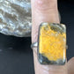 Navajo Yellow Bumble Bee Jasper Ring | Sterling Silver | Sz 10 | Authentic Native American Handmade | 15929