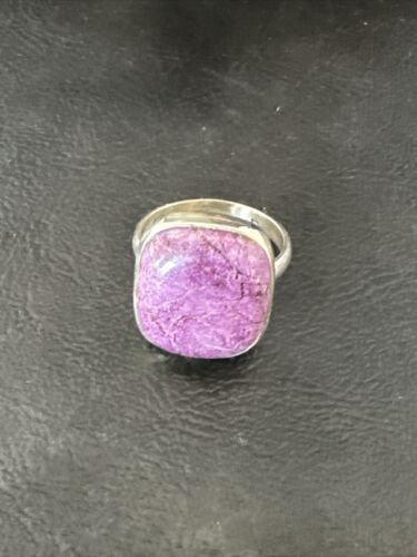 Women's Southwestern Sterling Silver Purple Sugilite Ring | Sz 10 | 17559