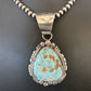 Women's Royston Turquoise Pendant Necklace | Navajo Pearls | Sterling Silver | Authentic Native American | 17063