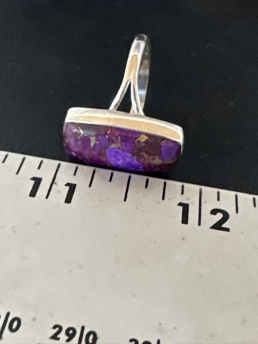 Southwestern Navajo Purple Mojave Turquoise Ring | Sterling Silver | Sz 10 | 15608