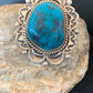 Navajo Kingman Turquoise Ring | Sterling Silver | Sz 9.5 | Authentic Native American Handmade | 2827