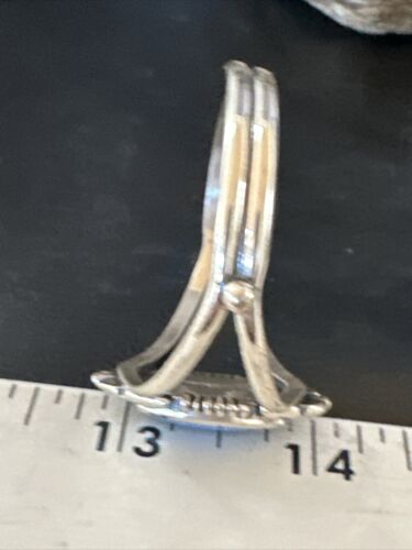 Navajo Denim Lapis Blue Cuff Bracelet | Sterling Silver | Authentic Native American Handmade | 15350