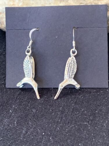 Southwestern Sterling Silver Hummingbird Earrings | 1" | 01517