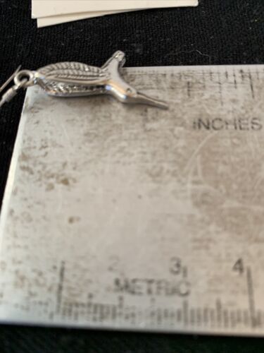 Southwestern Sterling Silver Hummingbird Earrings | 1" | 01517