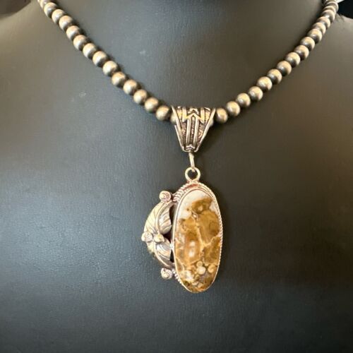 Navajo Wild Horse Necklace Pendant | Sterling Silver | Authentic Native American Handmade | 16984
