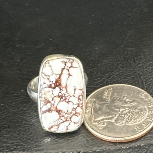 Men's Women's Wild Horse Turquoise Ring | Navajo Sterling Silver | Sz 7 | Authentic Native American Handmade | 17283