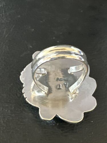 Navajo Yellow Bumble Bee Jasper Ring | Sterling Silver | Sz 9 | Authentic Native American Handmade | 14944