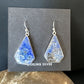 Blue Denim Lapis Dangle Earrings | Sterling Silver | 1" | 15805