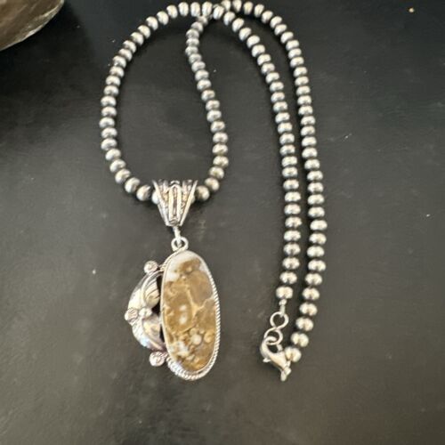 Navajo Wild Horse Necklace Pendant | Sterling Silver | Authentic Native American Handmade | 16984