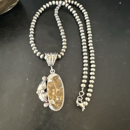Navajo Wild Horse Necklace Pendant | Sterling Silver | Authentic Native American Handmade | 16984