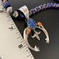 Navajo Blue Lapis Spiny Oyster Naja Pendant | Sterling Silver | Authentic Native American Handmade | 11493