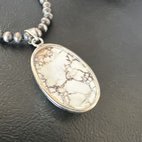 Navajo Wild Horse Necklace Pendant | Sterling Silver | Authentic Native American Handmade | 15721