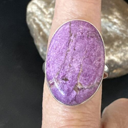 Women's Southwestern Sterling Silver Purple Sugilite Ring | Sz 9.5 | 17558