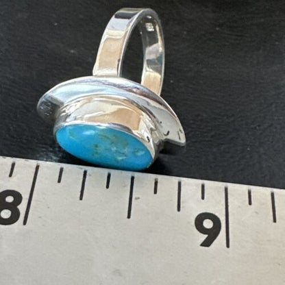 Navajo Blue Kingman Turquoise Ring | Sterling Silver | Sz 6 | Authentic Native American Handmade | 16595