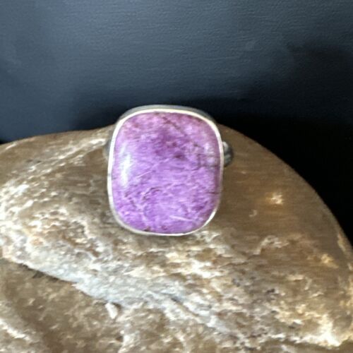 Women's Southwestern Sterling Silver Purple Sugilite Ring | Sz 10 | 17559