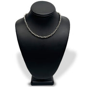 5mm Sterling Silver Navajo Pearls | Authentic Native American Handmade Necklace | Length 14"-96"