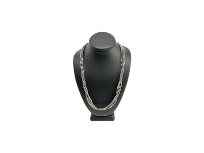 5mm Sterling Silver Navajo Pearls | Authentic Native American Handmade Necklace | Length 14"-96"