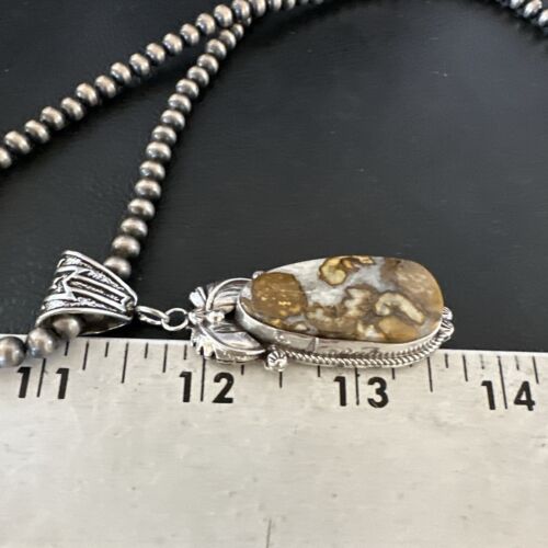 Navajo Wild Horse Necklace Pendant | Sterling Silver | Authentic Native American Handmade | 16979
