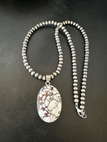 Navajo Wild Horse Necklace Pendant | Sterling Silver | Authentic Native American Handmade | 15725