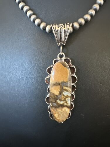 Navajo Wild Horse Necklace Pendant | Sterling Silver | Authentic Native American Handmade | 16987