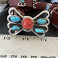 Men's Turquoise Spiny Oyster Concho Belt | Sterling Silver Navajo Tufa | Authentic Native American Handmade | 16680
