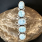 Navajo Blue Larimar Multi-Stone Ring | Authentic Native American Sterling Silver | Multi-Stone | Sz 6.5 | 15980