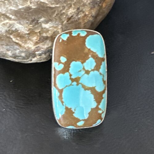 Navajo Blue Turquoise #8 Ring | Sterling Silver | Sz 7 | Authentic Native American Handmade | 14961