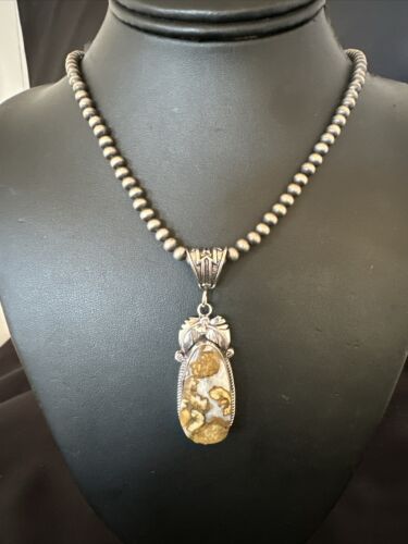 Navajo Wild Horse Necklace Pendant | Sterling Silver | Authentic Native American Handmade | 16979