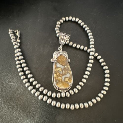Navajo Wild Horse Necklace Pendant | Sterling Silver | Authentic Native American Handmade | 16983