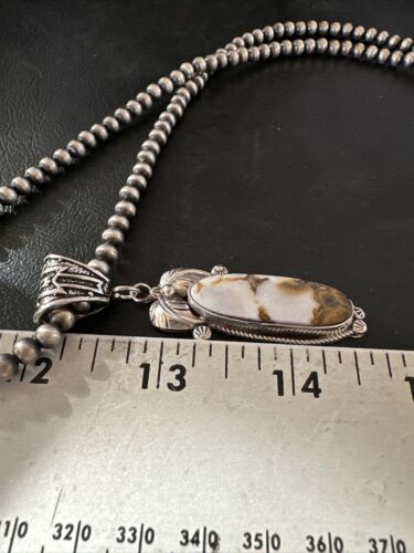 Navajo Wild Horse Necklace Pendant | Sterling Silver | Authentic Native American Handmade | 16986