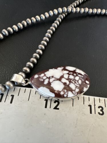 Navajo Wild Horse Necklace Pendant | Sterling Silver | Authentic Native American Handmade | 15733