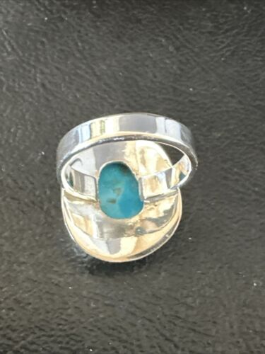 Sterling Silver Blue Kingman Turquoise Ring | Sz 7 | 17595