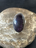 Women's Southwestern Sterling Silver Purple Sugilite Ring | Sz 8 | 17239