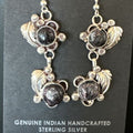 Navajo Purple Sugilite Dangle Earrings | Sterling Silver | 2" | Authentic Native American Handmade | 15691