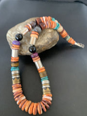 AUTHENTIC ORIGINAL TOMMY SINGER Necklace Spiny Gold | Sterling Silver | Authentic Native American Handmade | 10321