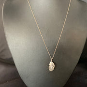 BearPaw Pendant Navajo Chain Necklace 16" | Sterling Silver | Authentic Native American Handmade | 13691