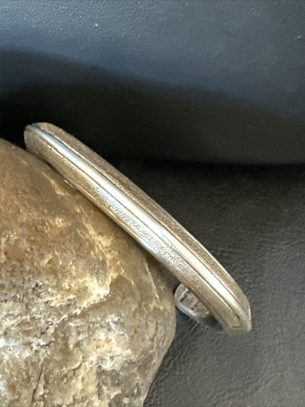 WoMens Navajo Sterling Silver 14K Gold Cuff Bracelet 18200