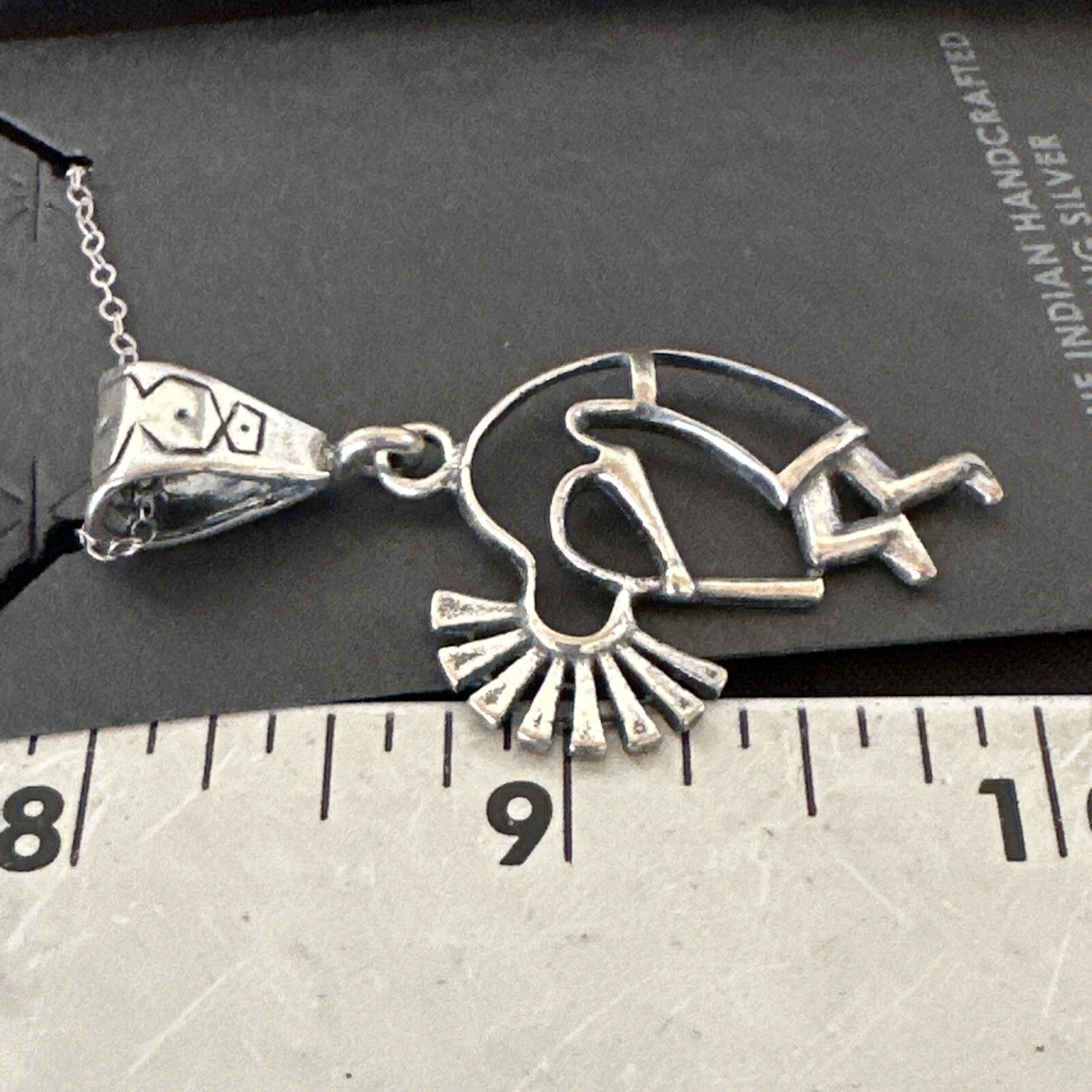 Native American Indian Kokopelli Navajo Sterling Silver Pendant 17966