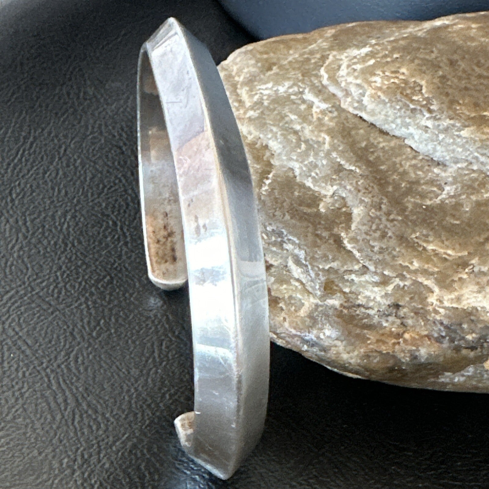 Old Pawn Navajo Cuff Bracelet Native American Sterling Silver 18124