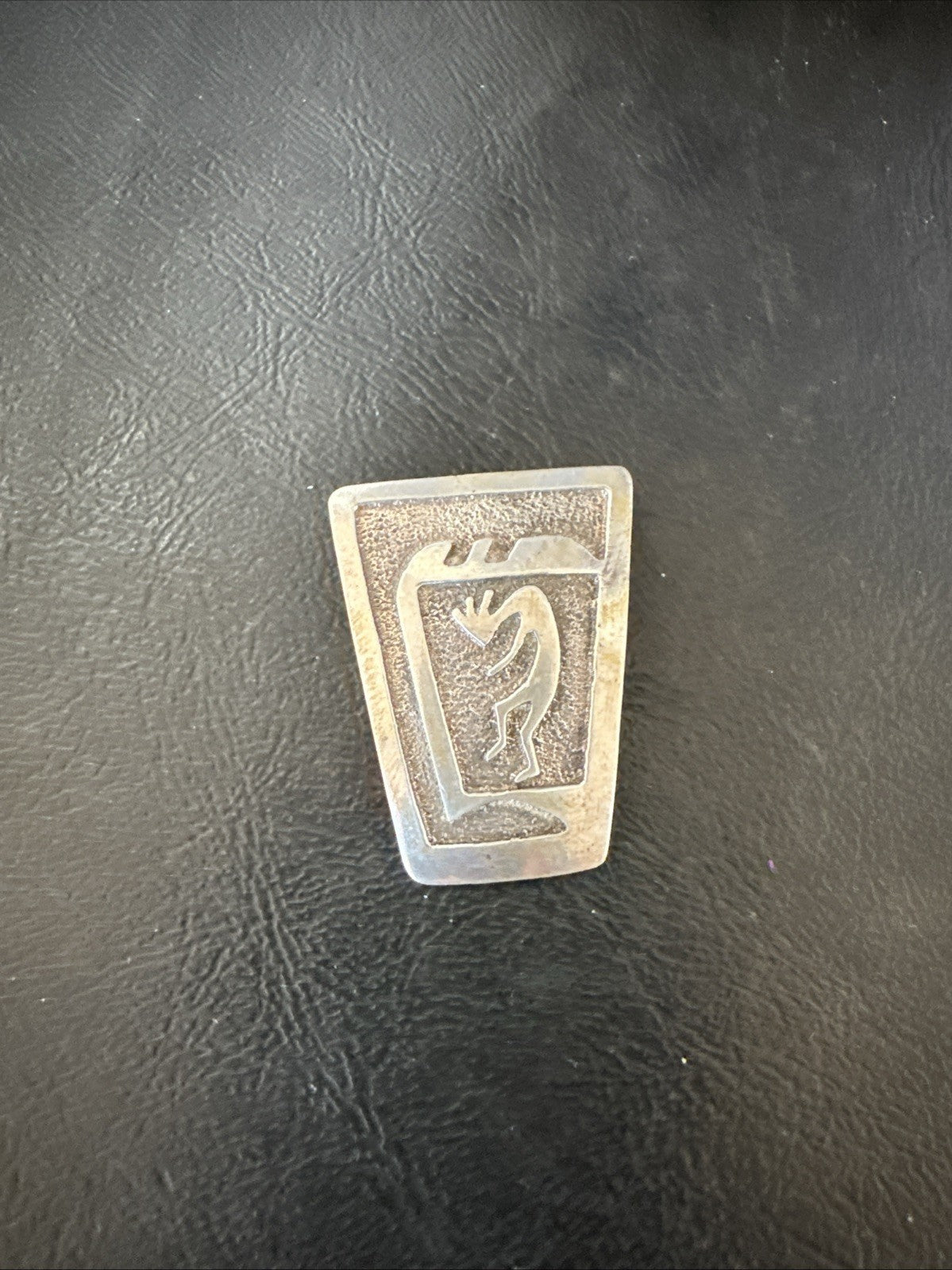 Old Pawn Kokopelli Native American Navajo Sterling Silver Pin 1.5" 19163