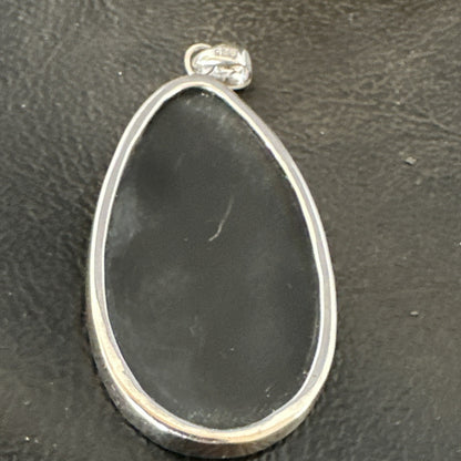 Mens Womens Multicolor Gilson Opal Navajo Sterling Silver Inlay Pendant 18609